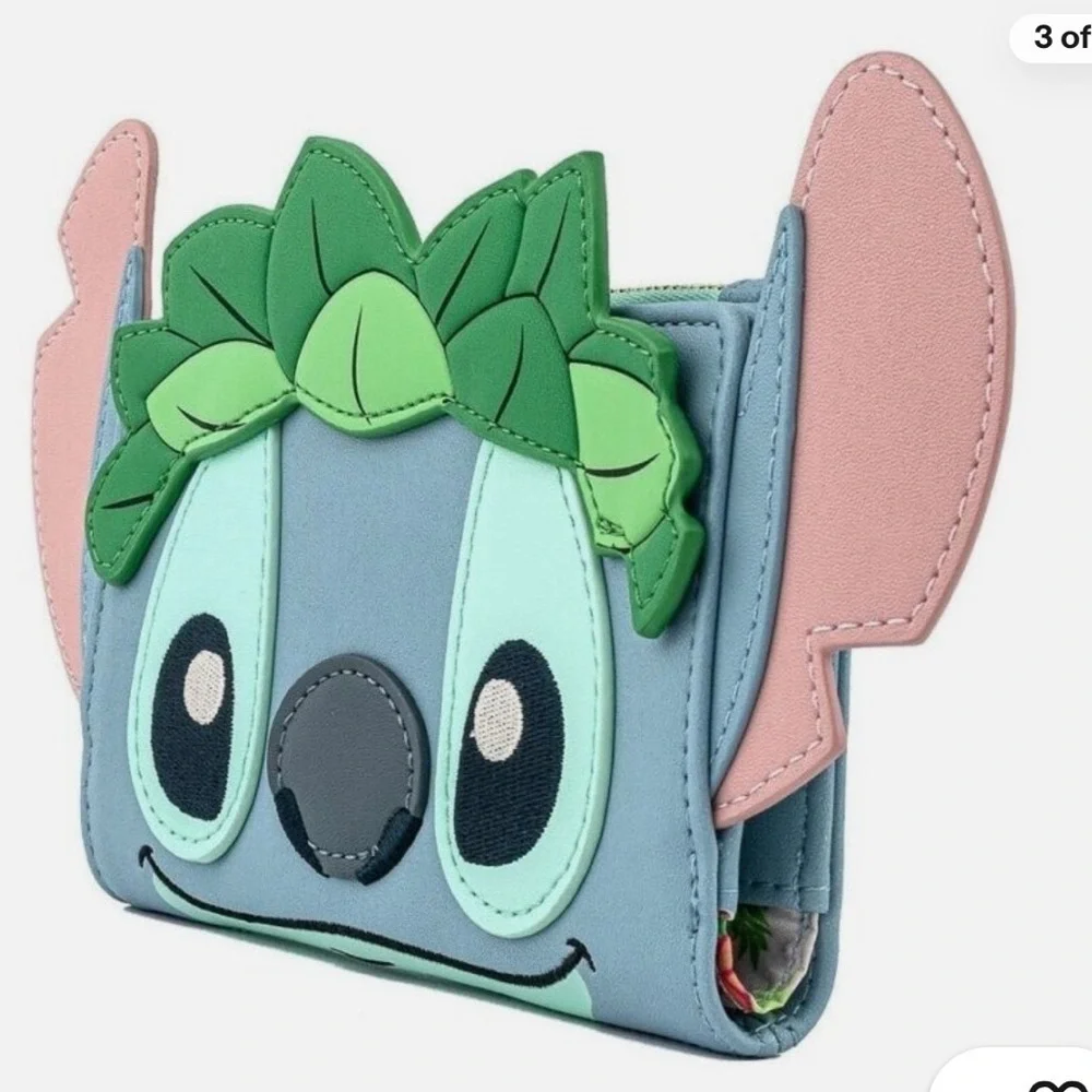 Loungefly Disney Stitch Leafy Ears Wallet